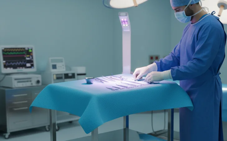 Uvvision Far-UVC decontaminatie desinfectie Cleanroom Farmacie